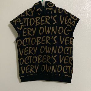 OVO Drake October’s Very Own Black All Over Print Hoodie Size 2XL